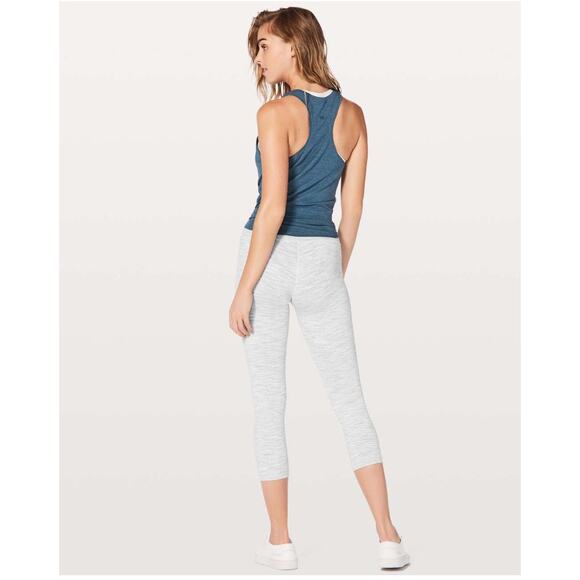 Lululemon Wunder Under Crop (Hi-Rise) 21" Gray 2 - Picture 3 of 5